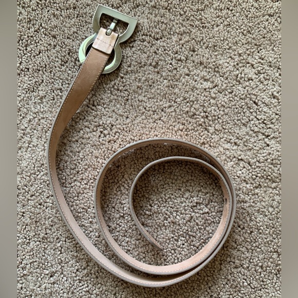 Authentic Dolce & Gabbana first line DG logo light golden pink belt 90cm/36 inch - Picture 2 of 7